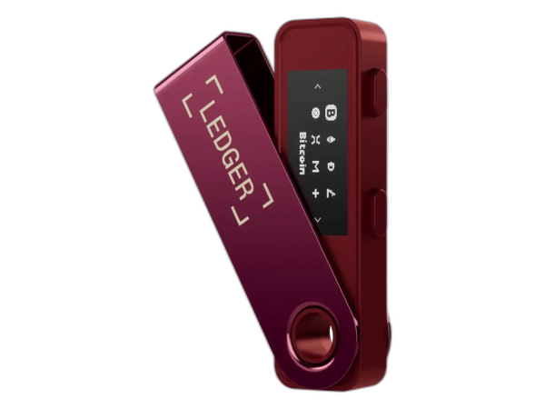 Ledger Nano S PLUS, denarnica za Bitcoin in druge kriptovalute, Crimson Magenta