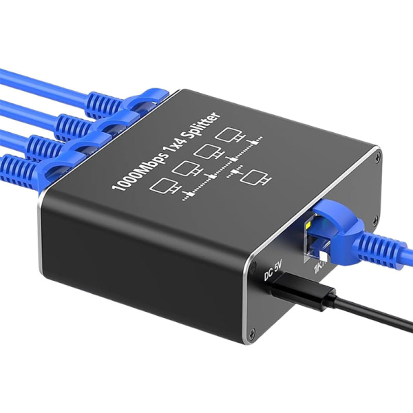 Gigabit Ethernet 1 na 4 RJ45 LAN mrežni razdelilec splitter