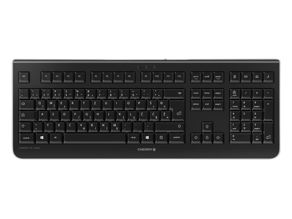 Tipkovnica Cherry KC 1000, črna, USB, SLO