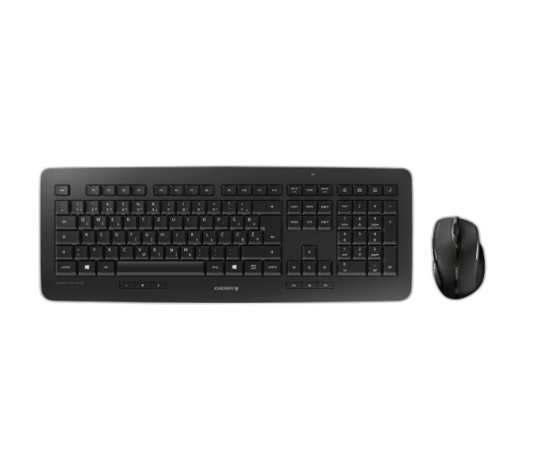 Tipkovnica in miška Cherry DW 5100 Wireless, črni, USB, SLO