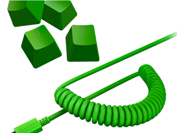 Komplet tipk PBT Keycap Upgrade Set Razer, Green