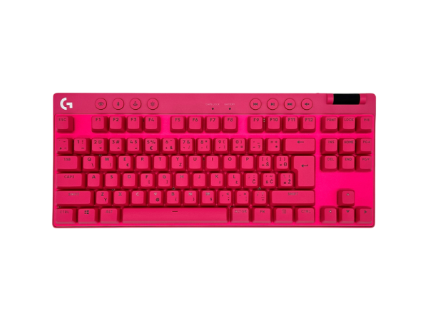 Tipkovnica Logitech G PRO X TKL Brown Tactile, Lightspeed, roza, USB, SLO g.
