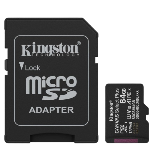 KINGSTON Canvas Select Plus microSD 128GB Class10 UHS-I adapter (SDCS3/128GB) spominska kartica