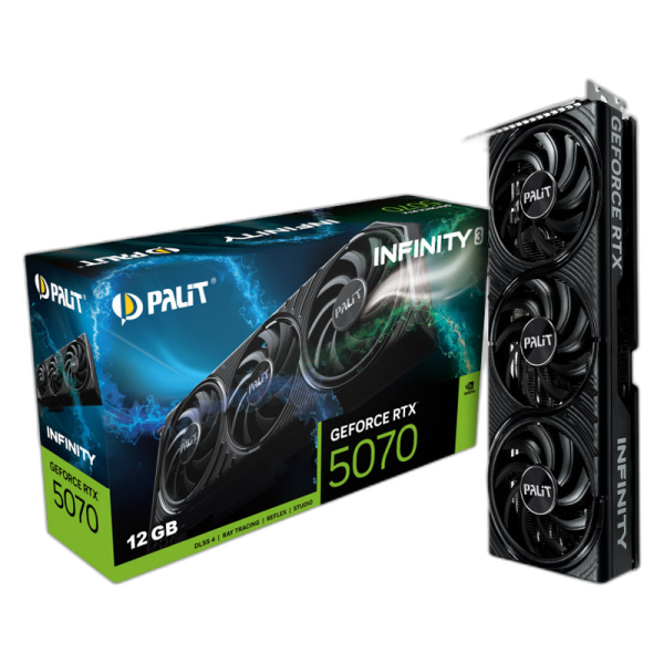 PALIT Infinity 3 GeForce RTX 5070 12GB GDDR7 (NE75070019K9-GB2050S) grafična kartica