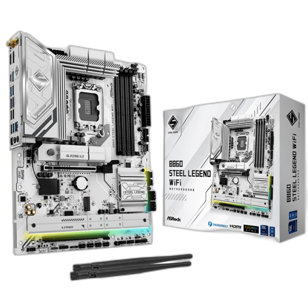 ASROCK B860 Steel Legend WIFI LGA1851 DDR5 gaming RGB ATX osnovna plošča