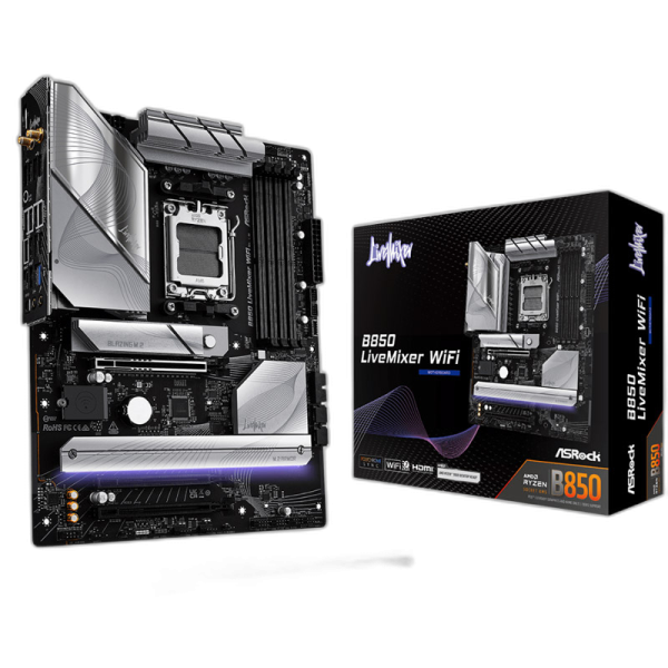 ASROCK B850 LiveMixer WiFi AM5 4xDDR5 ATX osnovna plošča