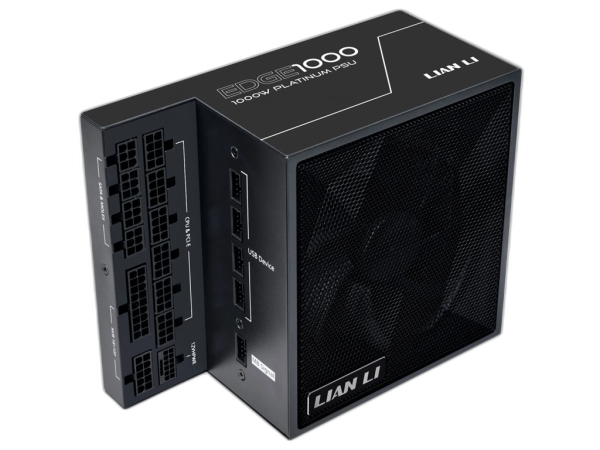 Napajalnik ATX Lian Li EDGE 1000W, 80 PLUS Platinum, 12VHPWR, Modularni, črn