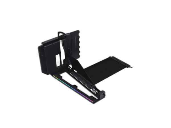 Univerzalni vertikalni nosilec grafične kartice Lian Li GPU Bracket Kit V3, 4 reže, PCIe 5.0, črn