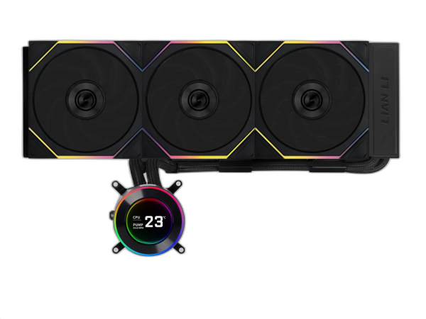 Komplet za tekočinsko hlajenje AIO Liquid Cooler Lian Li HydroShift II LCD-C 360TL, črn