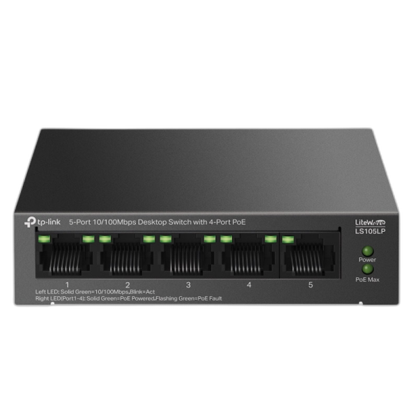 TP-LINK LS105LP 5-port 10/100Mbps 4xPoE 41W mrežno stikalo-switch