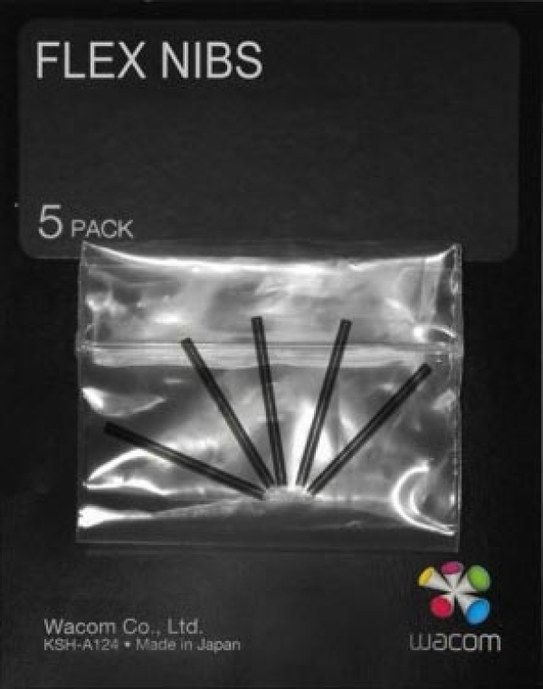Komplet upogljivih konic za pisala Wacom, Flex nibs, 5 kosov
