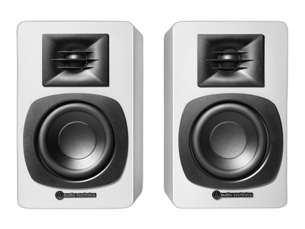 Zvočniki Audio-Technica AT-SP3X, Bookshelf, RCA, Bluetooth 5.3, Beli