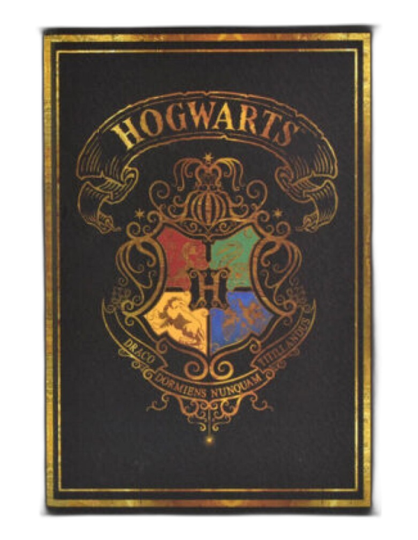 BLUE SKY HARRY POTTER A5 CASEBOUND BELEŽKA - ČRNA - COLOURFUL CREST