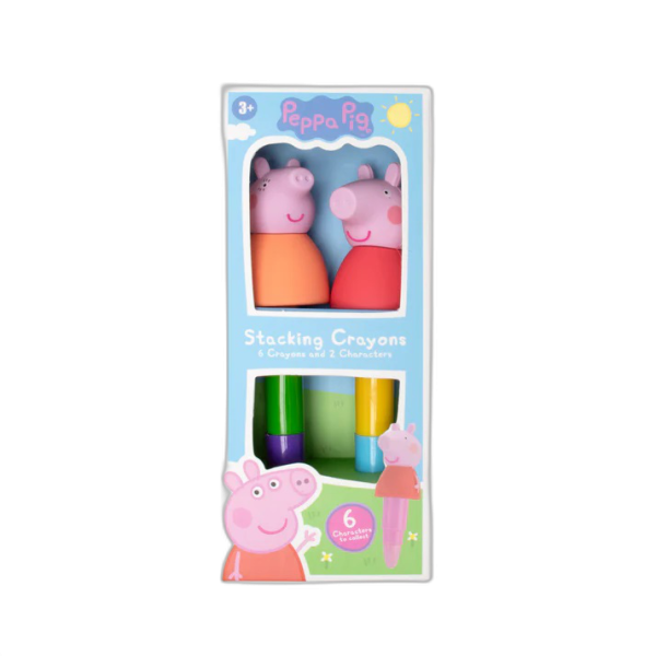 BLUE SKY PEPPA PIG CRAYONS - STACKING VOŠČENKE