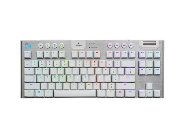 Tipkovnica Logitech G915 TKL LIGHTSPEED Wireless RGB, GL Tactile, bela, SLO g.