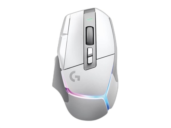Miška Logitech G502 X PLUS, Wireless, RGB, bela, Premium