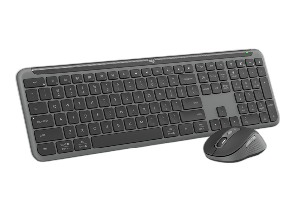 Tipkovnica in miška Logitech Signature Slim Combo MK950, grafitna, SLO g.