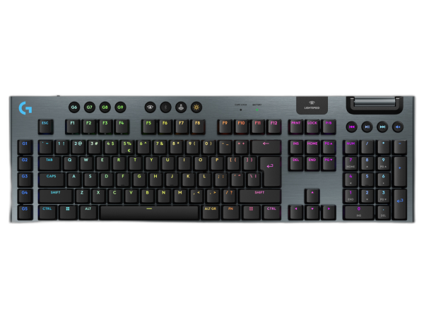 Tipkovnica Logitech G915 X LIGHTSPEED, GL Tactile, Wireless, črna, SLO g.
