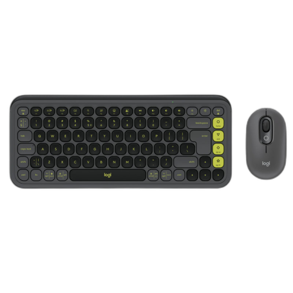 LOGITECH POP Icon Combo brezžična grafit/zelena tipkovnica + miška