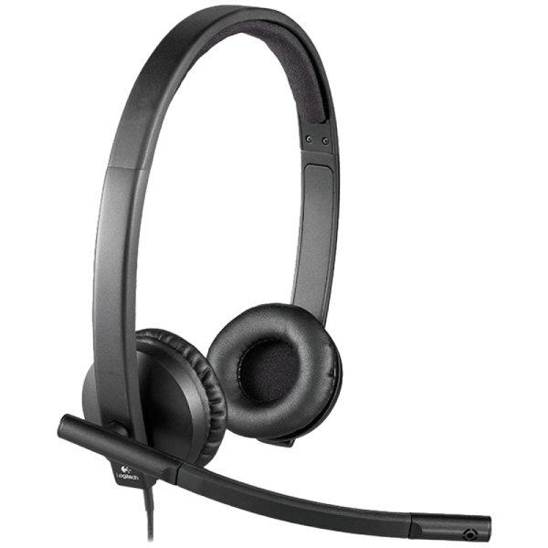 LOGITECH H570E stereo črne z mikrofonom slušalke