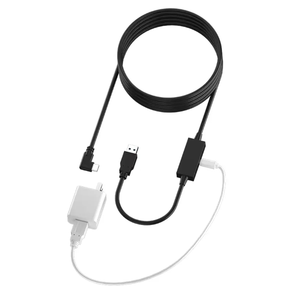 Kompatibilen s Meta Quest 3 ali Quest 3S in drugimi napravami - 5m LINK kabel z polnjenjem