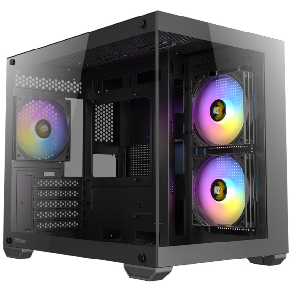 ANTEC CX600M RGB mini ATX okno črno ohišje