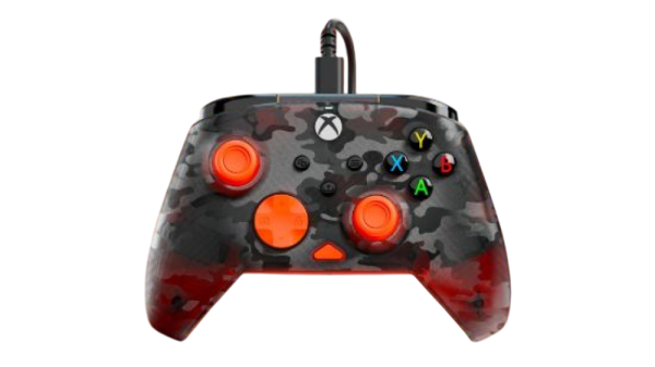 TURTLE BEACH XBOX REMATCH ŽIČNI KONTROLER CAMO ČRNO ORANŽNE BARVE