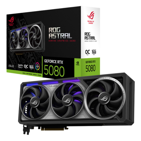 ASUS Astral GeForce RTX 5080 16GB GDDR7 OC ARGB (ROG-ASTRAL-RTX5080-O16G-GAMING) gaming grafična kartica