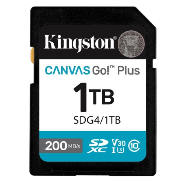 KINGSTON Canvas Go! Plus SD 1TB Class 10 UHS-I U3 V30 (SDG4/1TB) spominska kartica