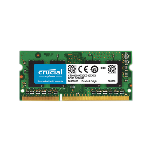 RAM SODIMM DDR3L 8GB PC3-12800 1600MHz CL11 1.35V Crucial