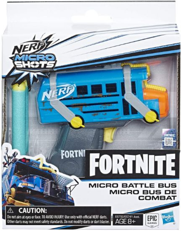 NERF-FORTNITE MIKROSHOTS BLASTER MICRO BATTLE BUS