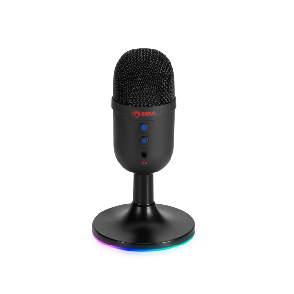 MARVO MIC-06 BK ŽIČNI MIKROFON RGB ČRNE BARVE