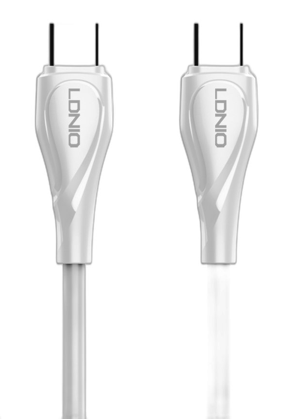LDNIO CHARGING DATA CABLE (C-C) 65W 1M WHITE LC611C