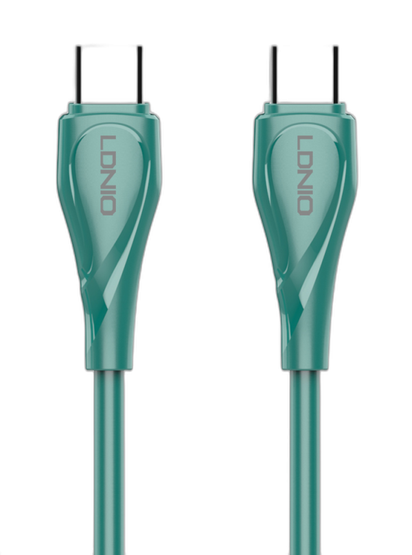 LDNIO CHARGING DATA CABLE (C-C) 65W 2M GREEN LC612C