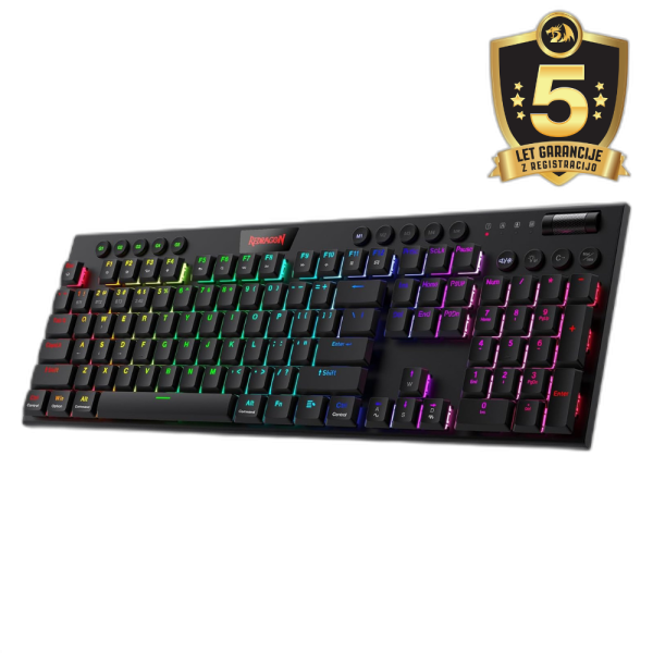 REDRAGON HORUS PRO K618RGB-PRO WIRED & 2.4G & BT RED SWITCH TIPKOVNICA