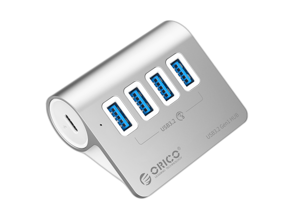 USB-C hub s 4 vhodi, 4x USB-A 3.2 Gen1, 5Gbps, ALU, ORICO M3U4-05