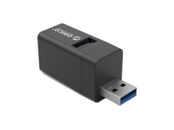 USB hub s 3 vhodi, 1x USB 3.0, 2x USB 2.0, Alu črn, ORICO MINI-U32L