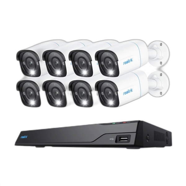 Reolink NVR snemalnik NVS16-8MB8 4K, 8MP, 16 kanalni NVR, 8x kamera POE