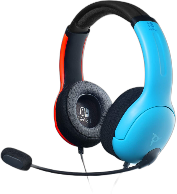 Slušalke PDP LVL40 Chat Headset za NINTENDO SWITCH modro/rdeče barve