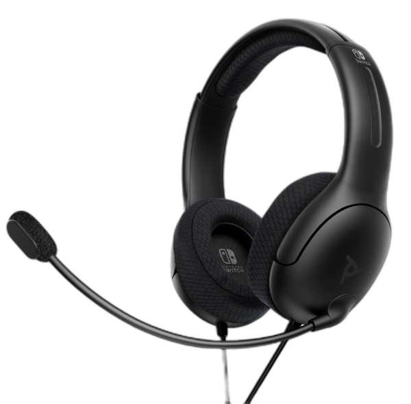 Slušalke PDP LVL40 Chat Headset za NINTENDO SWITCH črne barve