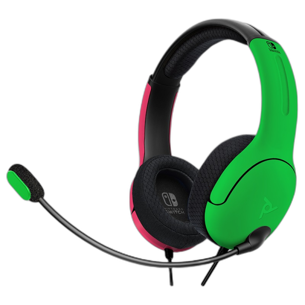 Slušalke PDP LVL40 Chat Stereo Headset za NINTENDO SWITCH roza zelene barve