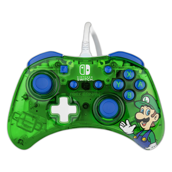 PDP NINTENDO SWITCH WIRED CONTROLLER ROCK CANDY MINI - LUIGI