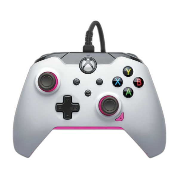 PDP XBOX WIRED CONTROLLER WHITE - FUSE (PINK)