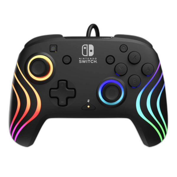 PDP NINTENDO SWITCH ŽIČNI KONTROLER AFTERGLOW WAVE - ČRNE BARVE