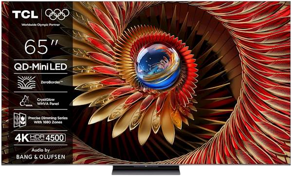 TCL 4K QD-Mini LED HDR PREMIUM 65C81K, Google TV, 144Hz, Ozvočeno z Bang & Olufsen