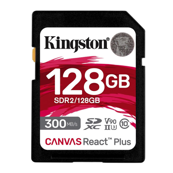 KINGSTON Canvas React Plus SD 128GB Class10 UHS-II (SDR2/128GB) spominska kartica