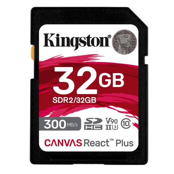 KINGSTON Canvas React Plus SD 256GB Class10 UHS-II (SDR2/256GB) spominska kartica