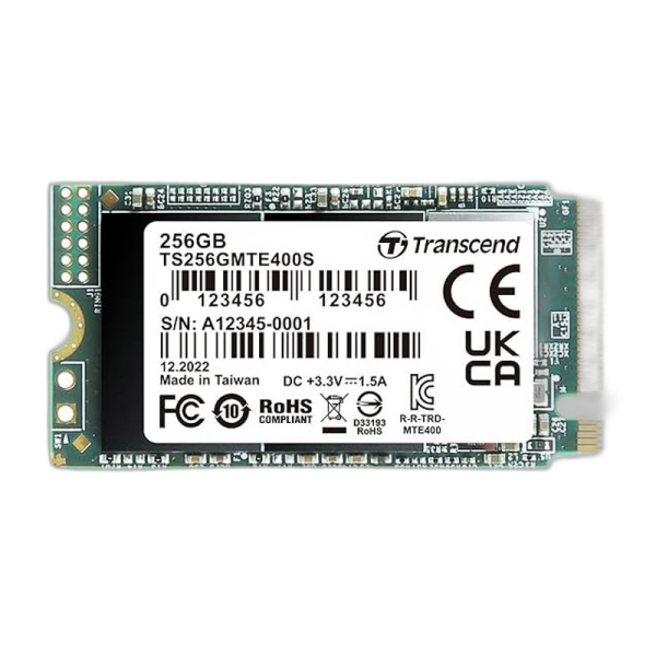TRANSCEND 400S 256GB PCIe 4.0 M.2 2242 (TS256GMTE400S) SSD