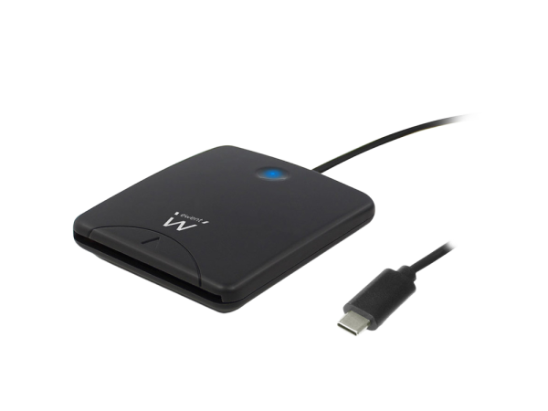 Čitalec pametnih kartic, USB-C, črn, Ewent EW1055