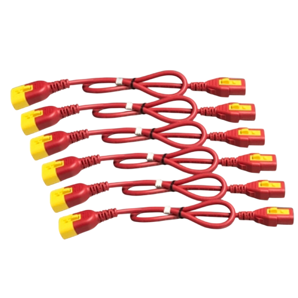 APC IEC KIT 6 10A 1,8m rdeč napajalni kabli za Rack PDU